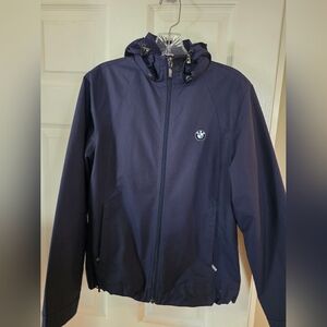 Port Authority Womens Navy BMW Hooded Nylon Jacket Small